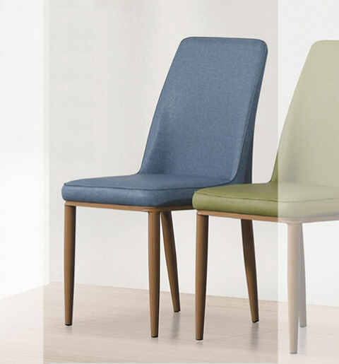 D842-1 和久淺色餐椅 藍色 座高46座深43公分