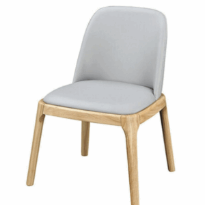 D841-7 奈德和風皮面餐椅 原木色 無扶手 座高45公分