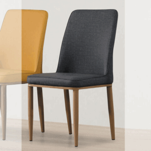 D842-4 和久深灰淺色餐椅