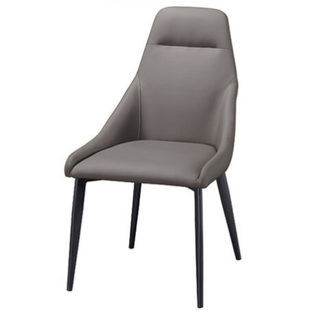 D843-2 諾克灰色餐椅 座深44座高46公分