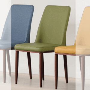 D842-6 和久淺胡桃餐椅 綠色