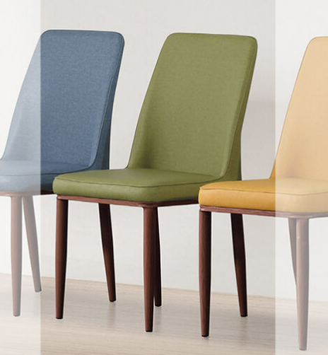 D842-6 和久淺胡桃餐椅 綠色