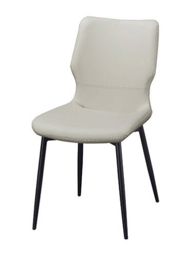 D843-4 多克淺灰餐椅 座深42座高49公分