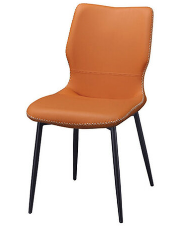 D843-5 多克橘色餐椅 座深42座高49公分