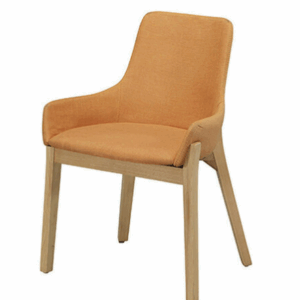 D842-12 YS-16 黃布原木腳餐椅