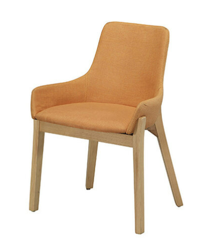 D842-12 YS-16 黃布原木腳餐椅