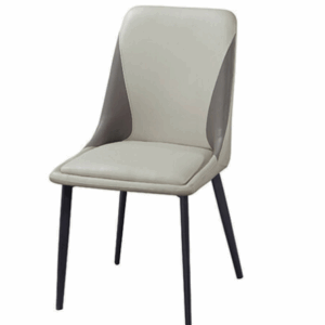 D843-12 洛貝淺灰餐椅 座深45座高47公分