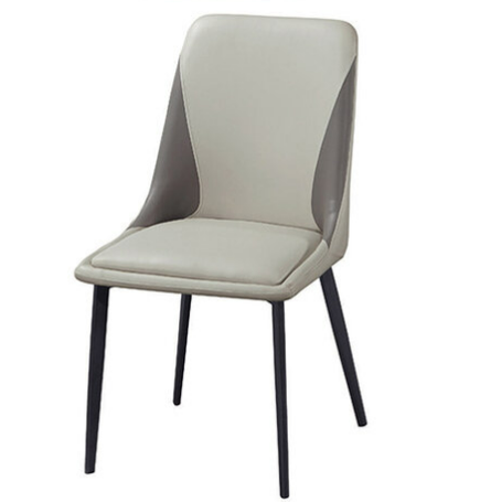 D843-12 洛貝淺灰餐椅 座深45座高47公分