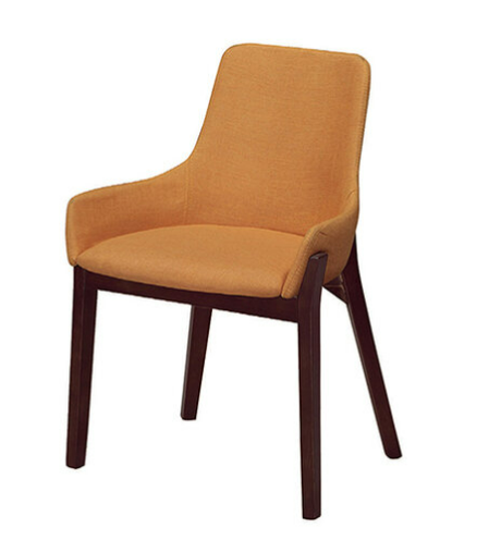 D842-16 YS-16黃布胡桃餐椅