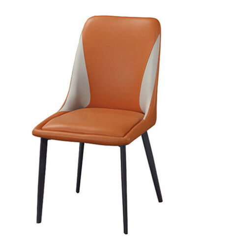 D843-13 洛貝橘色餐椅 座深45座高47公分