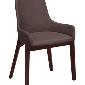 D842-17 YS-16咖啡布胡桃餐椅