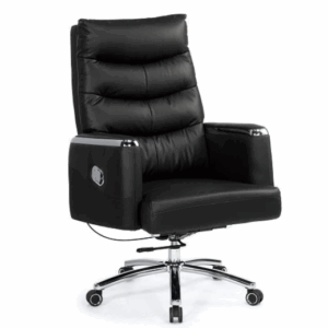 A1646-1 多娜達辦公椅 黑色 皮 扶手高70~76公分