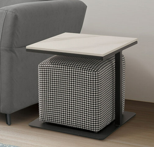 A247-03 布爾文岩板小茶几 含椅凳