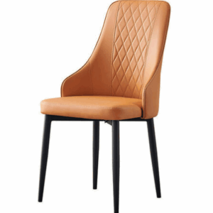 D844-10 德克斯橘色餐椅 座深43座高46公分