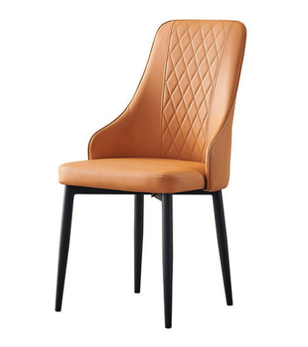 D844-10 德克斯橘色餐椅 座深43座高46公分