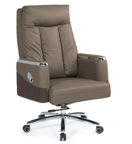 A1647-1 伊萊恩辦公椅 卡其色 皮 扶手高69~75公分