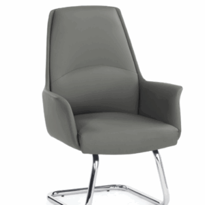 A1648-3 貝洛娜洽談椅 灰色 皮 扶手高64cm/坐高47cm