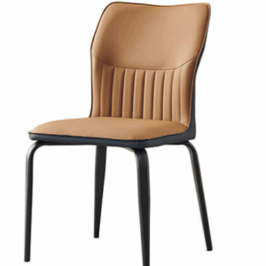 D848-4 喬西橘色餐椅 座深42座高46公分