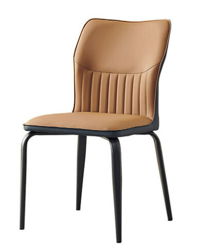 D848-4 喬西橘色餐椅 座深42座高46公分