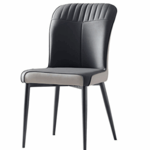 D849-4 馬卡灰色餐椅 座深44高50公分