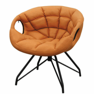 D850-1 日式和風休閒旋轉椅 橘色