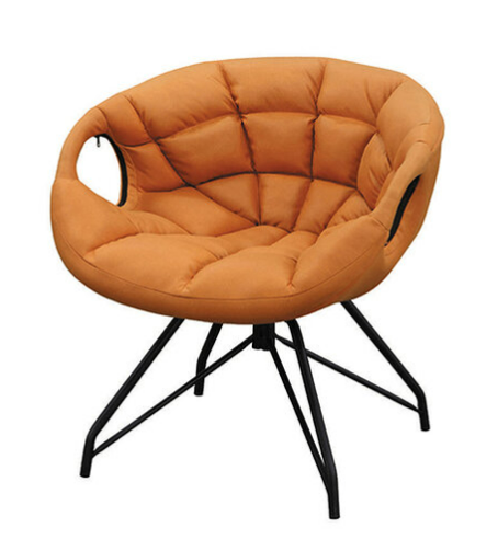 D850-1 日式和風休閒旋轉椅 橘色