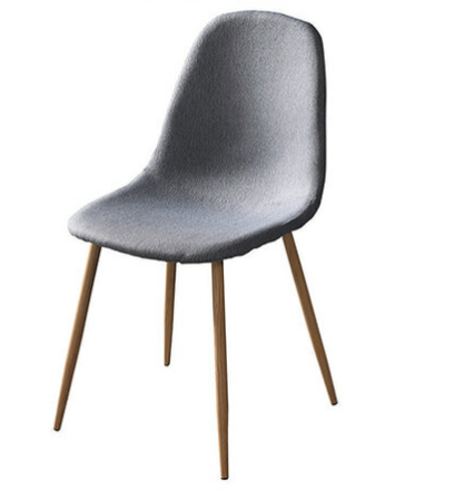 D850-3 曲柳灰色布餐椅