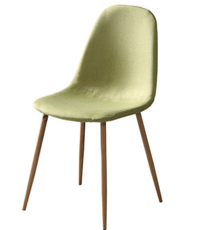 D850-4曲柳綠色布餐椅