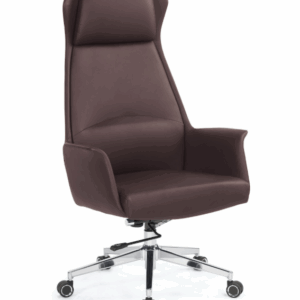 A1650-1 貝洛娜辦公椅 高背 咖啡色 皮 扶手高67~73 cm