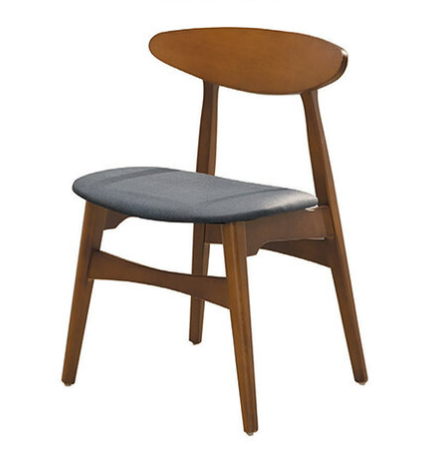 D851-1 詹姆士柚木餐椅 座高46座深40公分