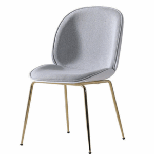 D852-1 金腳餐椅 淺灰 座高48公分