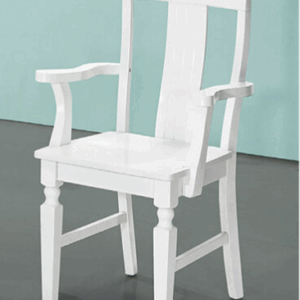 D851-2 白色餐椅 有扶手