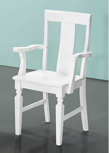 D851-2 白色餐椅 有扶手