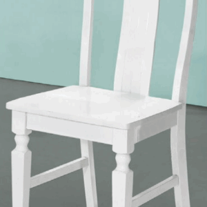 D851-3 白色餐椅 無扶手