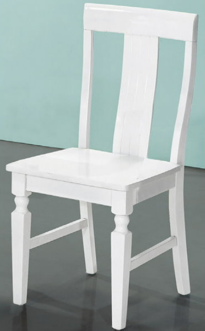 D851-3 白色餐椅 無扶手