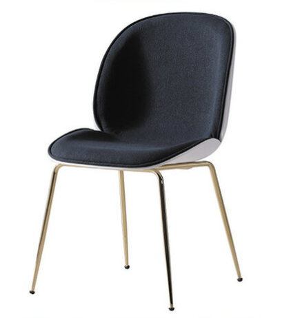 D852-4 金腳餐椅 黑色