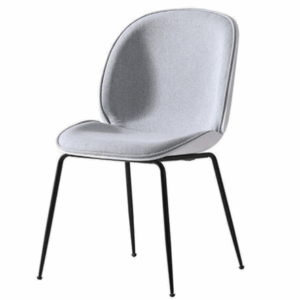 D852-6 黑腳餐椅 淺灰 座高48公分