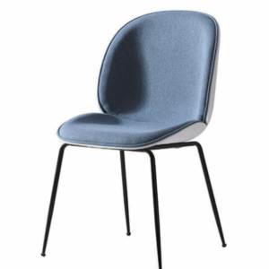 D852-10黑腳餐椅 藍色