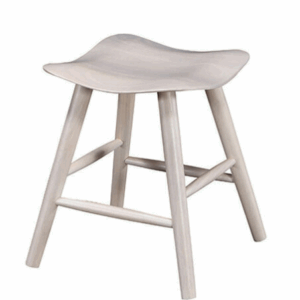 D853-5 波浪低吧椅 水洗白