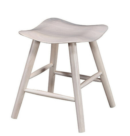 D853-5 波浪低吧椅 水洗白