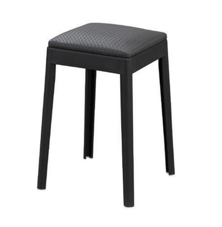 D852-20 編織皮椅凳灰色