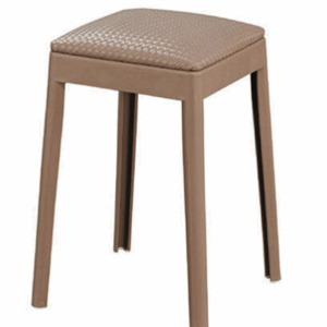 D852-22 編織皮椅凳 卡其色