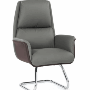 A1651-3 嘉達洽談椅 灰色 皮 扶手高68公分，坐高51公分