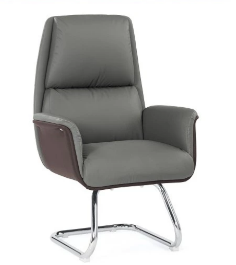 A1651-3 嘉達洽談椅 灰色 皮 扶手高68公分，坐高51公分