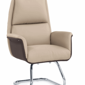 A1652-3 珍妮洽談椅 米白色 皮 扶手高68cm/坐高51cm