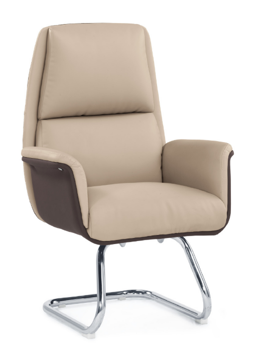 A1652-3 珍妮洽談椅 米白色 皮 扶手高68cm/坐高51cm