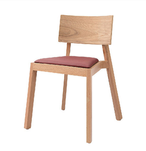 D854-6 833實木餐椅 原木色