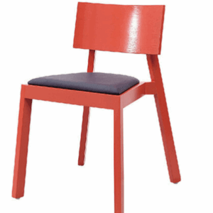 D854-7 833實木餐椅 紅色