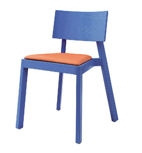 D854-8 833實木餐椅 藍色