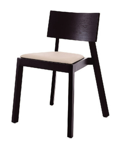 D854-9 833實木餐椅黑色